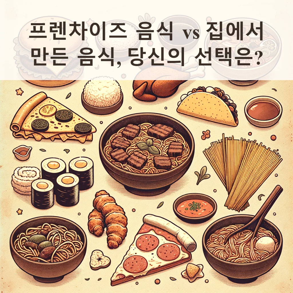 프렌차이즈 음식 vs 집에서 만든 음식, 당신의 선택은? Thumbnail